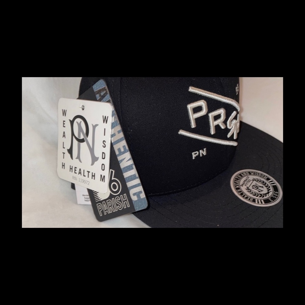 Parish Nation Black & Cream SnapBack Baseball Hat - Picture 9 of 9